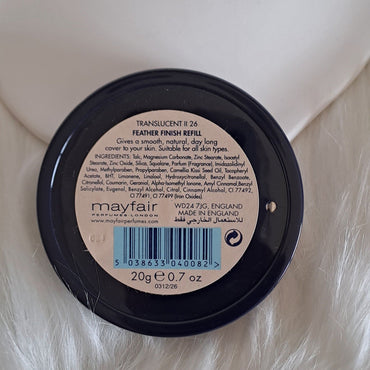 Cipria Feather Finish traslucent II 26 - C&G di Caprice Toungui