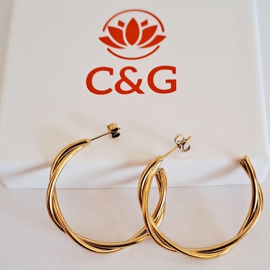 Orecchini intrecciati Orni