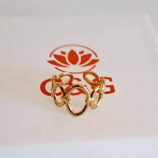 Anello ovale regolabile