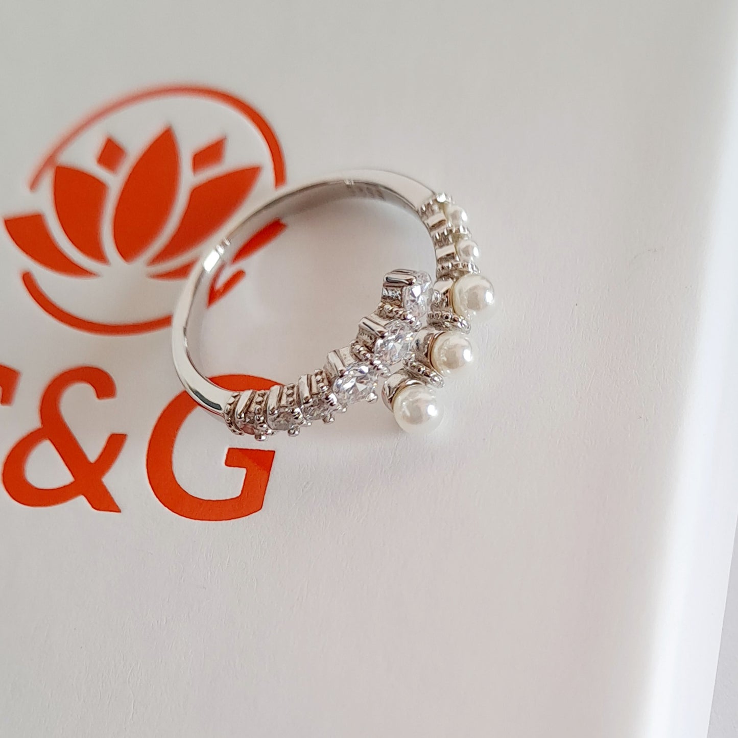 Anello Belle regolabile in argento Sterling 925