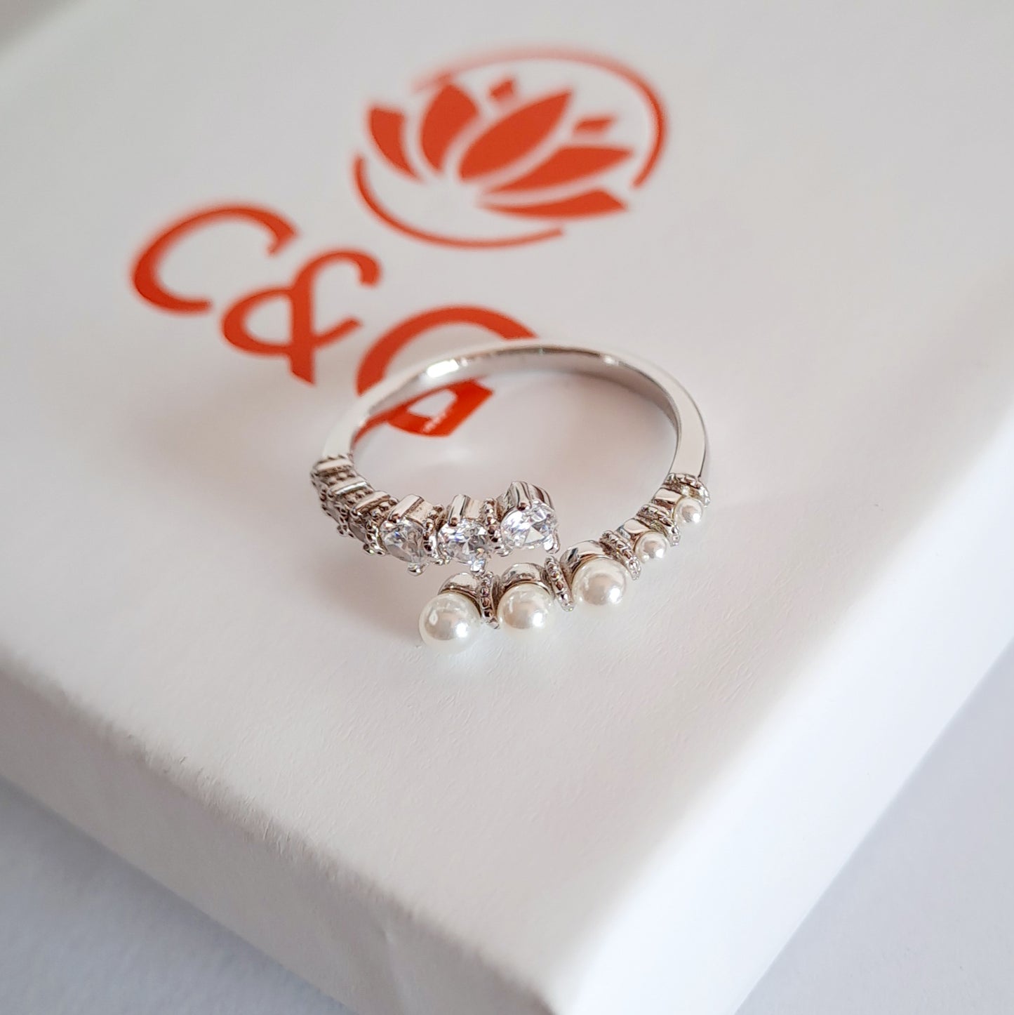 Anello Belle regolabile in argento Sterling 925