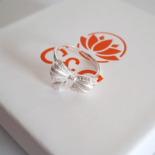 Anello a fiocco Lovely in argento sterling 925