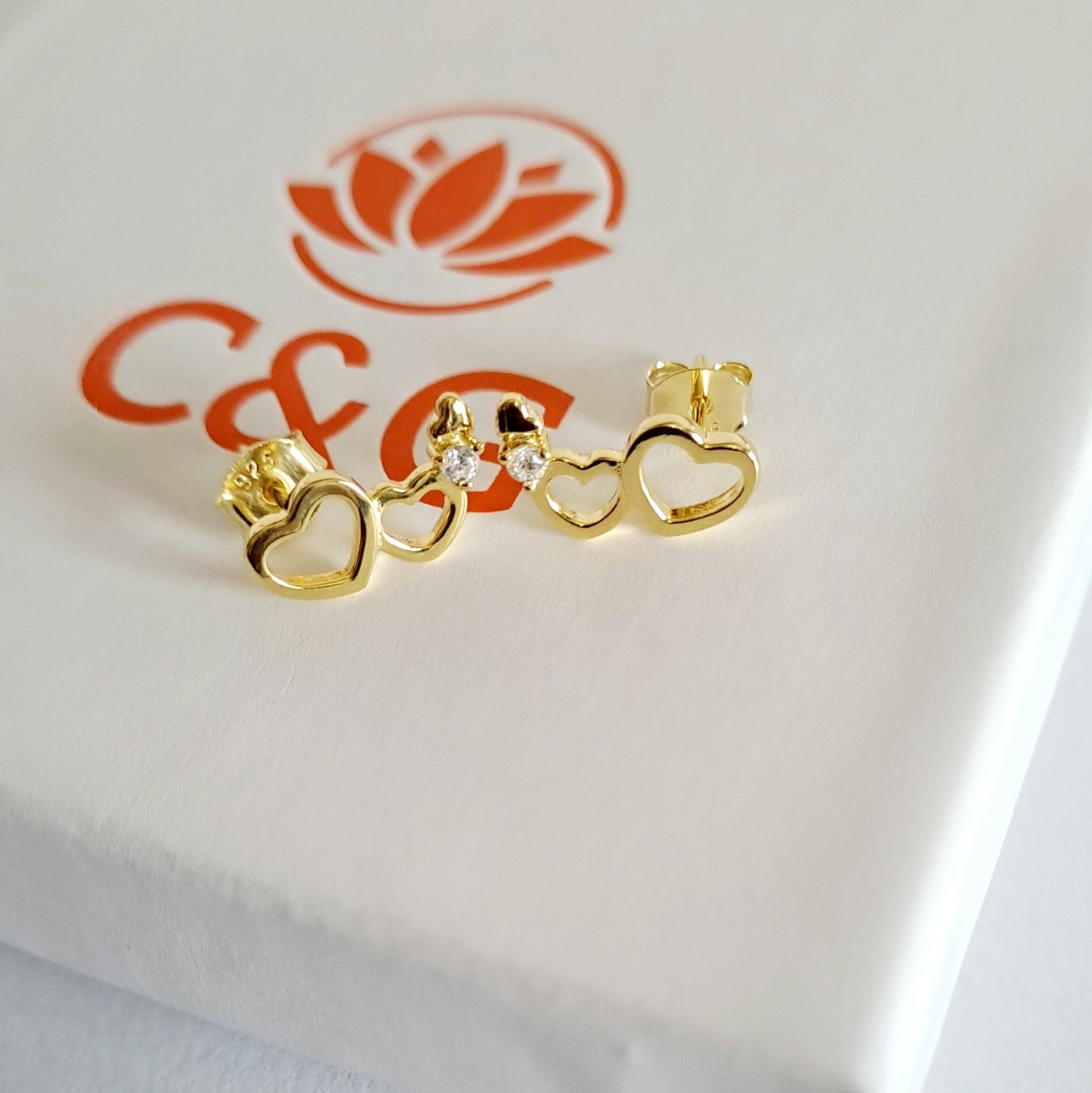 Orecchini Twin in argento sterling 925