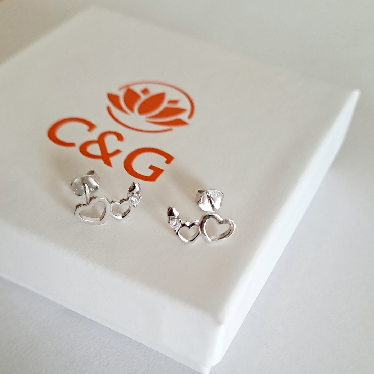 Orecchini Twin in argento sterling 925