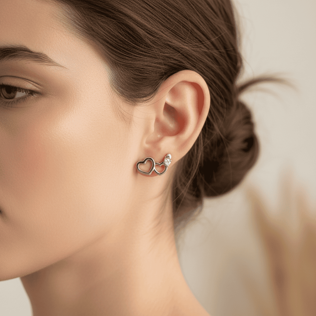Orecchini Twin in argento sterling 925