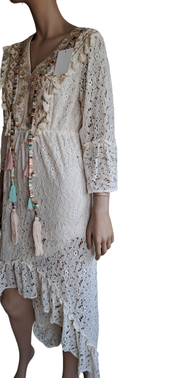 Abito in pizzo beige oro - C&G di Caprice Toungui