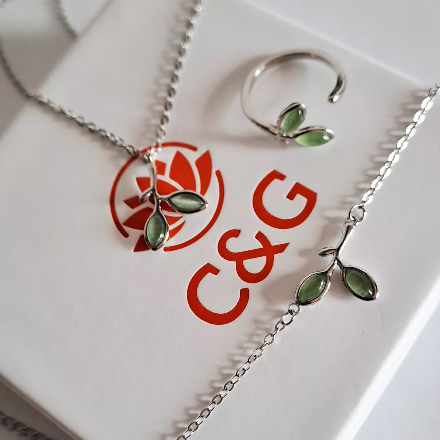 Set Prestige braccialetto collana anello