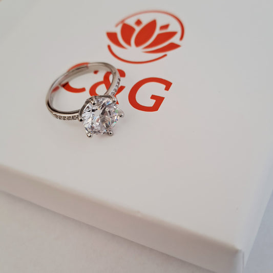 Anello solitario Mania