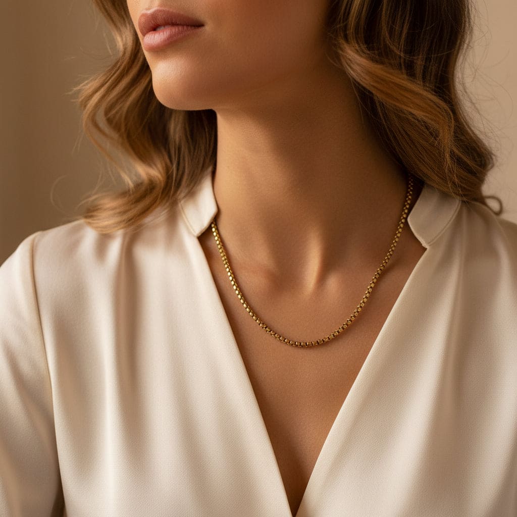 Essential Unisex Necklace with Stainless Steel Beads
