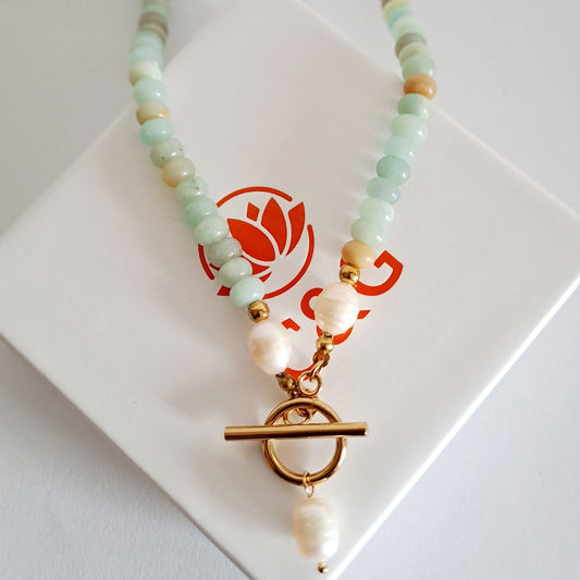 Collana Gemma con perline