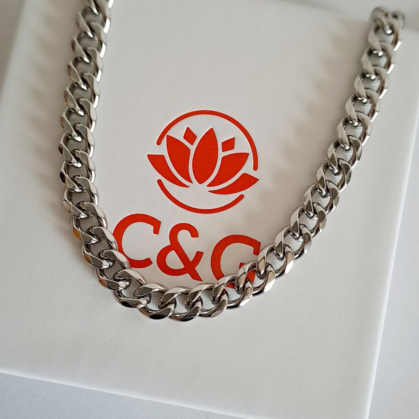Collana a maglia cubana uomo donna