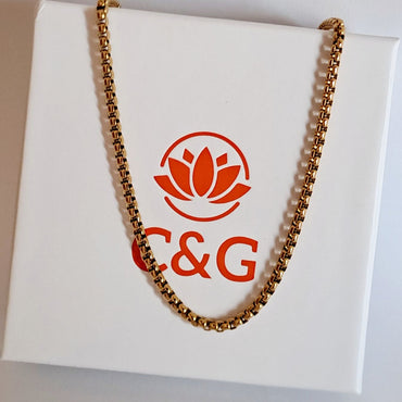 Collana Essential unisex con perline in acciaio inossidabile