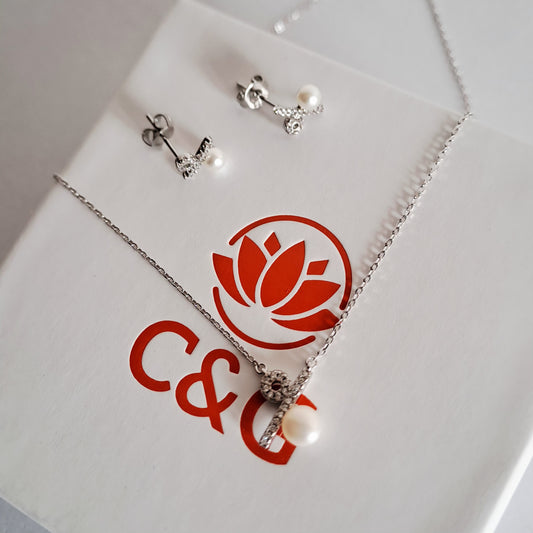 Set orecchini e collana Felicity