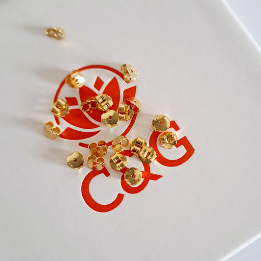 Chiusura a farfallina orecchini