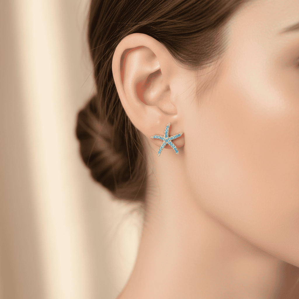 Orecchini Stellamarina turchese