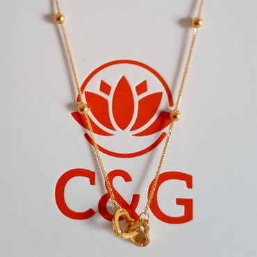 Collana oro - raffinata con ciondolo