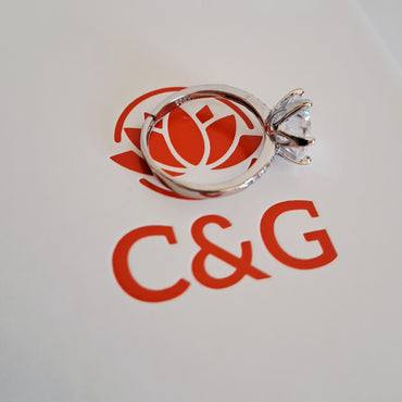 Anello solitario Mania