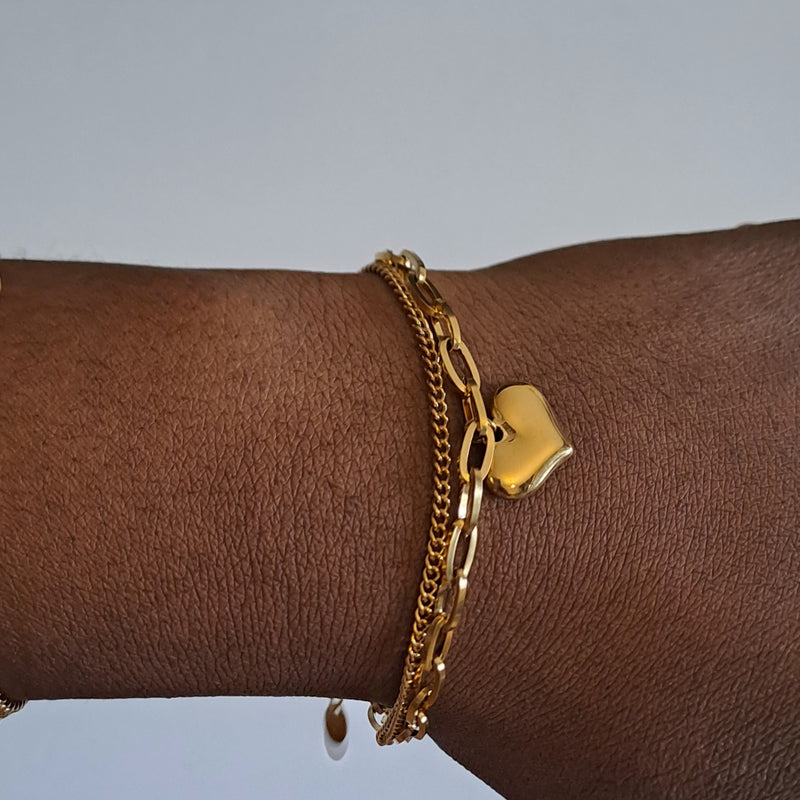 Bracciale con pendente a forma di cuore - C&G di Caprice Toungui 