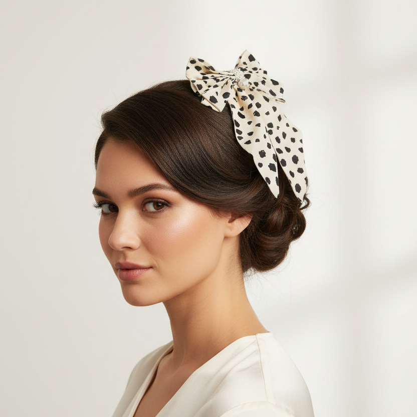 Hair clip with large bow