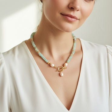Collana Gemma con perline