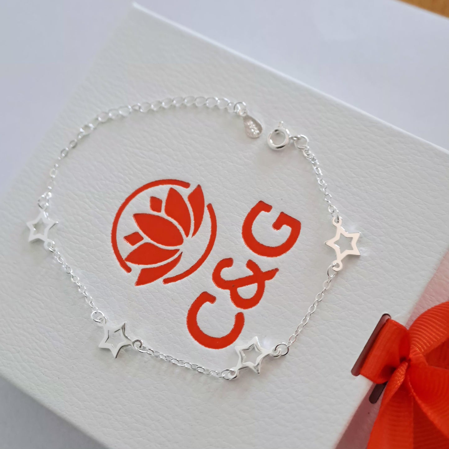 Parure collana bracciale con stelle
