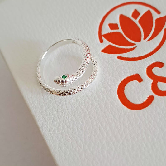 Anello a serpente taglia regolabile