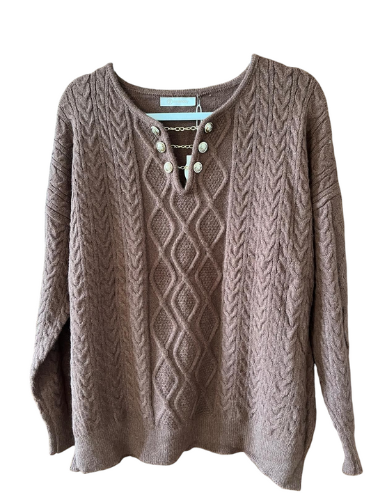 Maglia oversize con bottoni