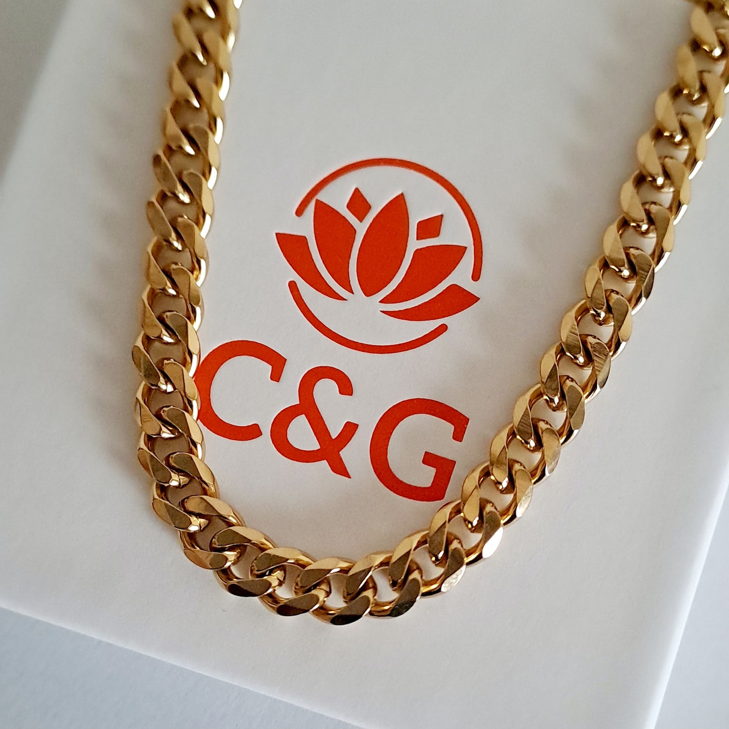 Collana a maglia cubana uomo donna