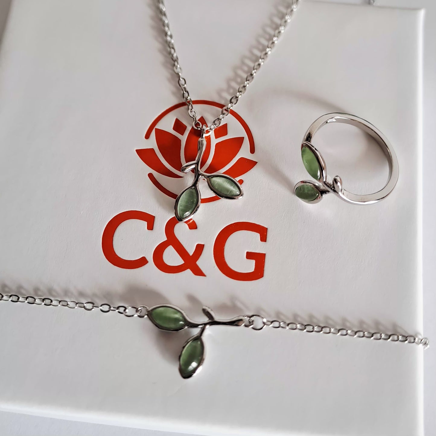 Set Prestige braccialetto collana anello