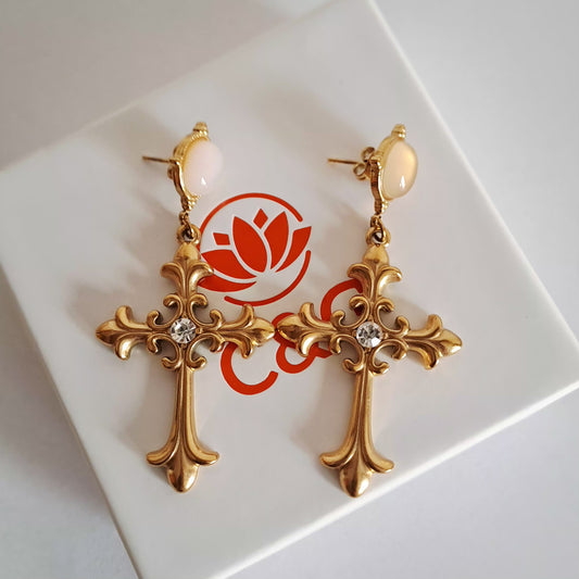 Orecchini a croce pendenti