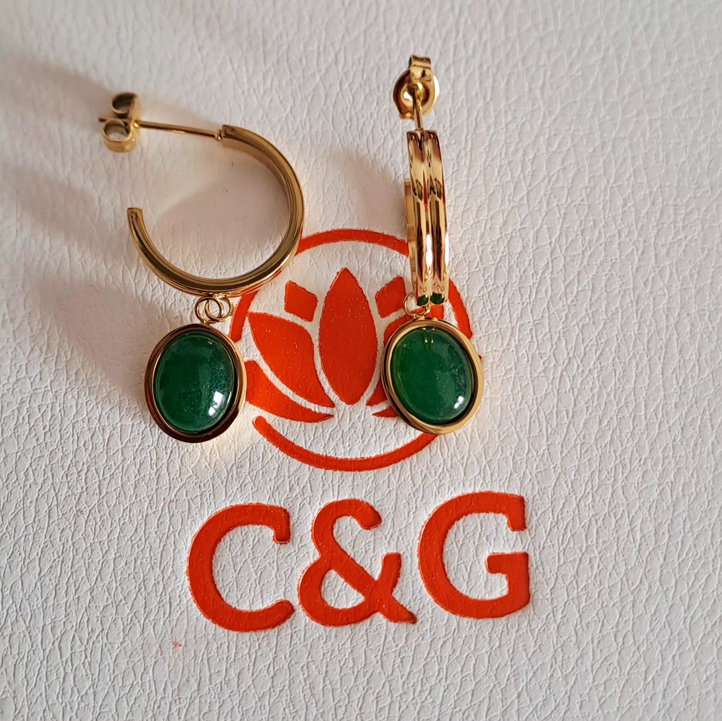 Agate earrings and necklace set