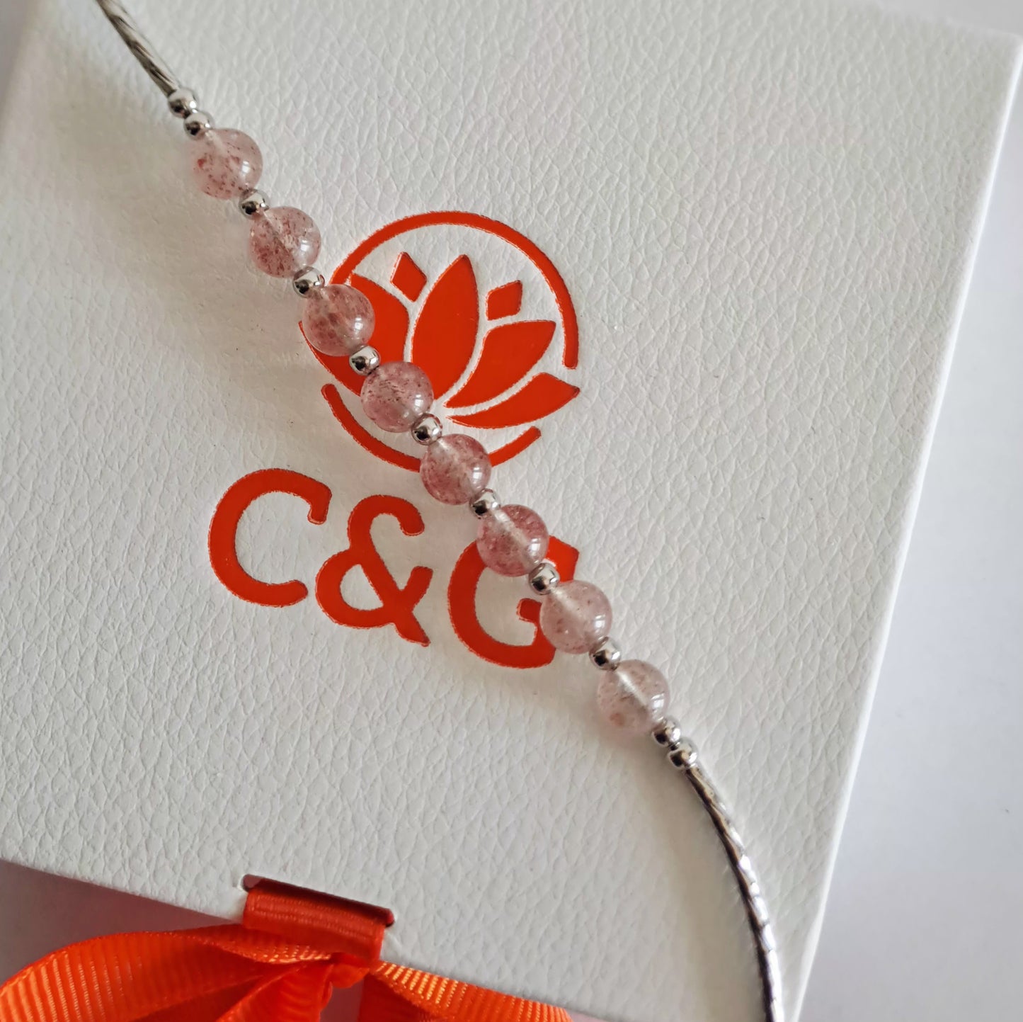 Parure Rose perline di cristallo