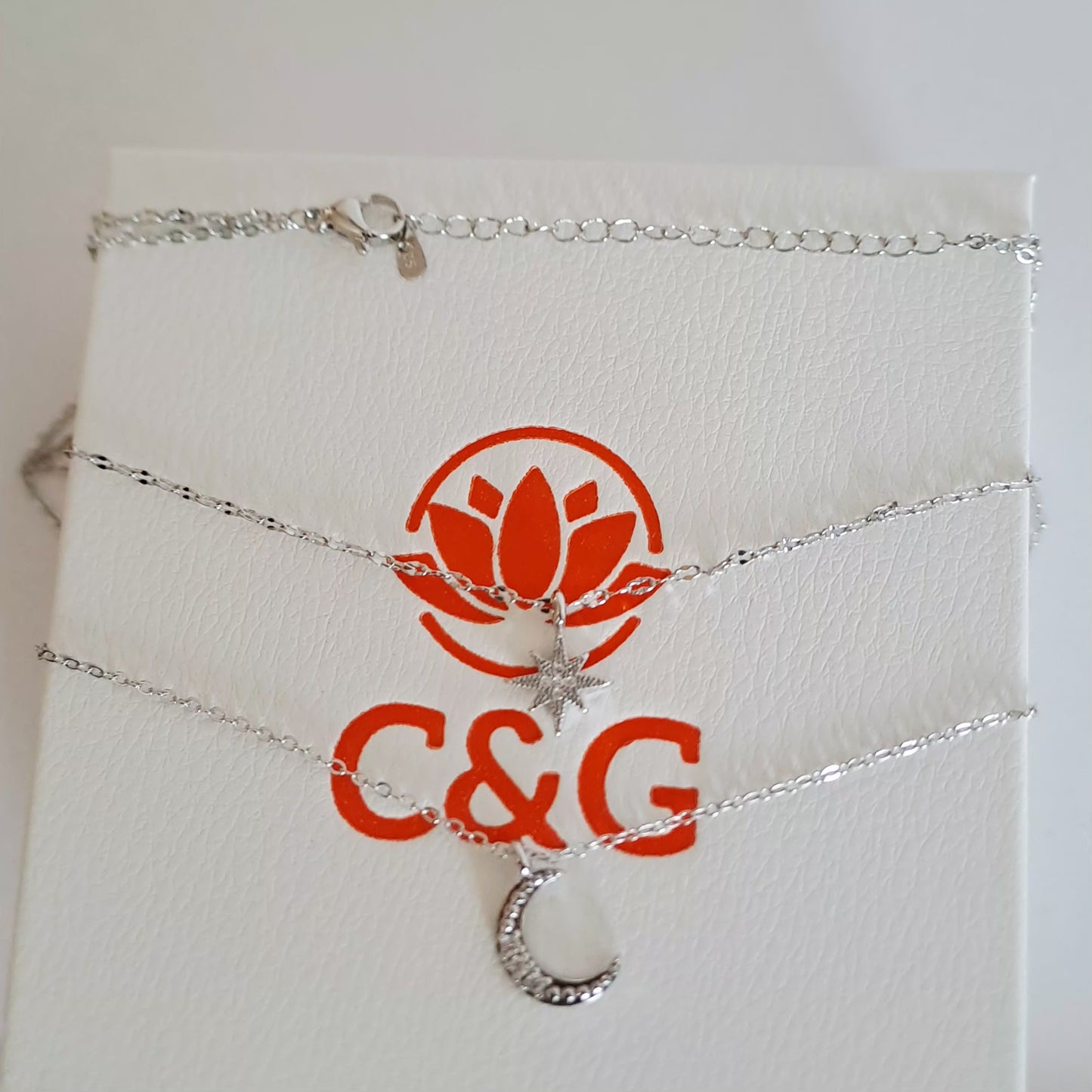 Collana a doppia catena Luna