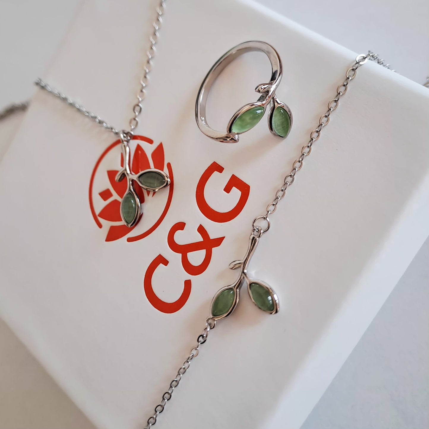 Set Prestige braccialetto collana anello