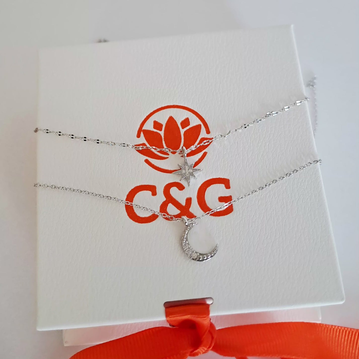 Collana a doppia catena Luna